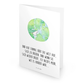 Mr. & Mrs. Panda Folding Sympathy Card World Crying - Condolence Card, Condolence Card, Condolence Card, Envelope, Condolence Sayings, Envelope