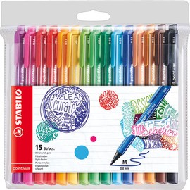 Fineliner - STABILO pointMax - Pack of 15 - Assorted Colours