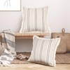AELS 20x20 Decorative Farmhouse Linen Throw Pillow Covers with Fringe,