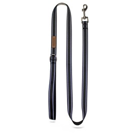 Pet & Posh Reflective Dog Leash - Premium Neoprene Padded Leash, Adjustable & Breathable Nylon for Safety and Style (Black, 6 ft Narrow)