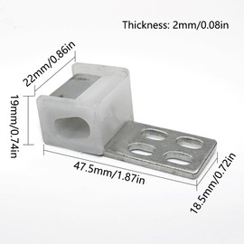 8Pcs Couch Spring Clips, 4 Holes Upholstery Furniture Spring Clips for Chair Sofa Spring Repair