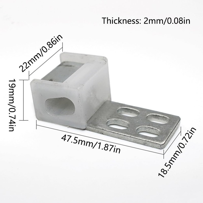 8Pcs Couch Spring Clips, 4 Holes Upholstery Furniture Spring Clips