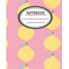 Charming Pink Lemon Fruit Pattern Composition Notebook: - College Ruled