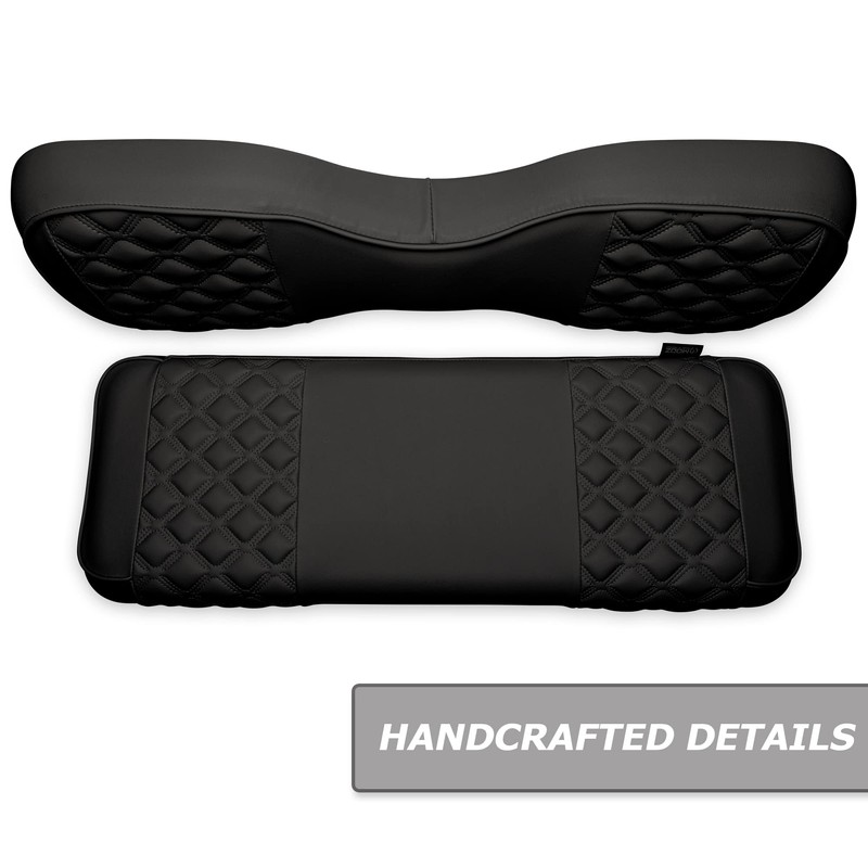 MODZ® RC Custom Golf Cart Rear Seat Covers - Black