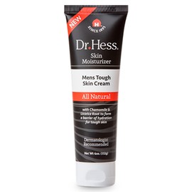 Dr Hess Men's Moisturizer, All Natural Tough Skin Cream with Lanolin, Beeswax, Licorice Root & Chamomile, Hand & Body Lotion to Care for Dry, Damaged Skin, Paraben, Sulfate, BPA & Phthalate Free, 4oz