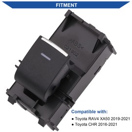 Obaee Passenger Side Window Switch Control Button Compatible with 2019-2021 Toyota RAV4 XA50, 2018-2021 Toyota C-HR Replacement OEM 84810-0R010, 84810-02180, 84810-F4060 Bule Light