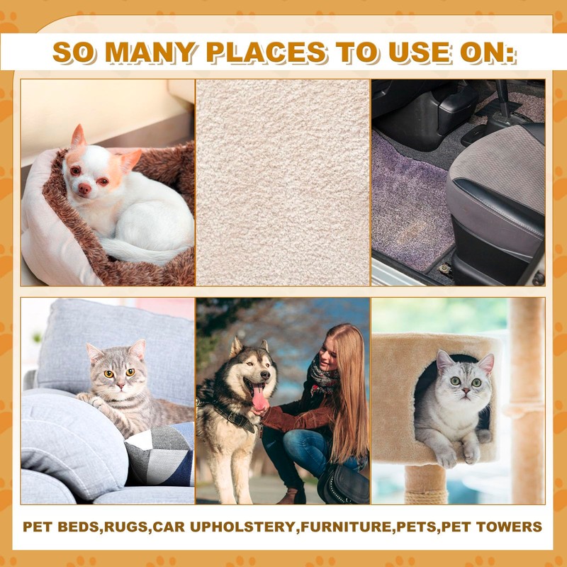 2 Pack Pet Hair Remover Sponge Cat and Dog Hair