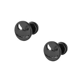 Tabanzhe Skull Stud Earring-Punk Skeleton Stainless Steel Earrings Men Boys Hiphop Ear Stud Anti-Allergy Piercing Earrings with Screws Ear Buckles Novelty Jewellery Gifts