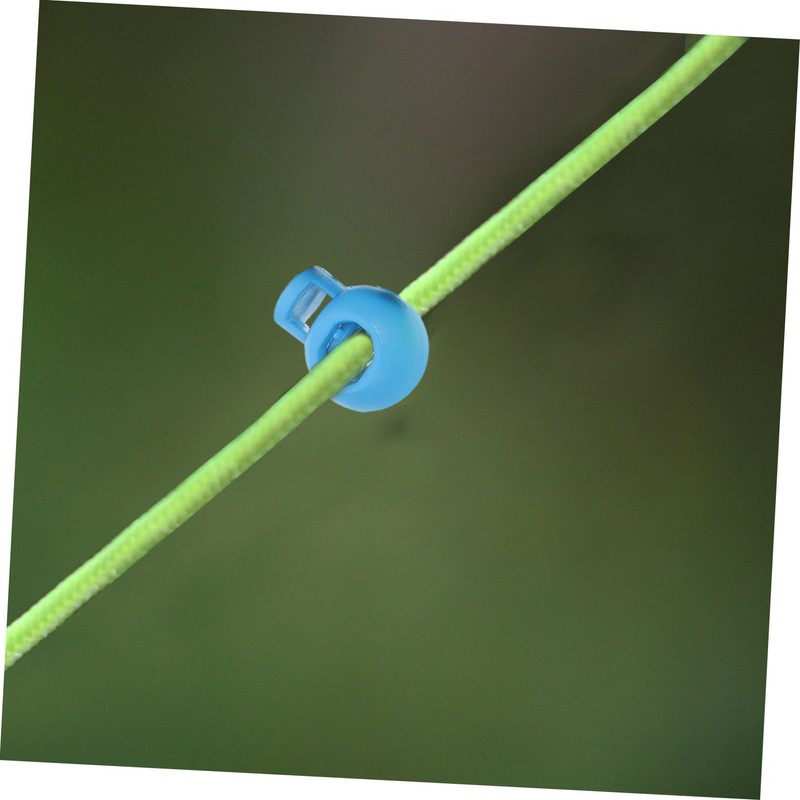 Operitacx 20pcs Plastic Spring Cord Locks Single Hole Adjustable Cord