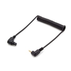vhbw Cable Connection Cable Compatible with Canon EOS 5D Mark II, 5D Mark III, 6D, 7D, 7D Mark II Camera, DSLR – 90 cm, Coiled Cable