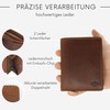 Baur Men's Genuine Leather Wallet with RFID Protection Large Wallet