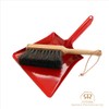 Redecker Mini Dust Pan Set, Large, Red