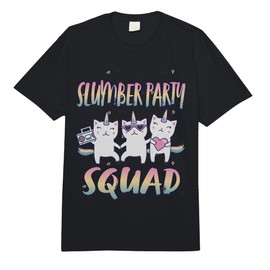 Cute Slumber Party Squad 3 Unicorn Cats Comfort Colors Adult Heavyweight T-Shirt