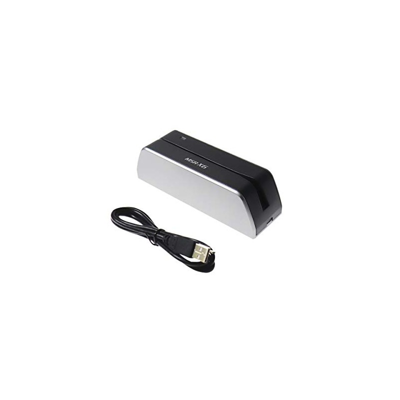 MSR X6 Swipe Card Reader Writer 3-Track USB MSRX6 Compatible