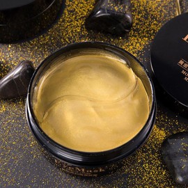 24K Gold Eye Mask- 30 Pairs Puffy Eyes & Dark Circles Treatments,Reduce Under Eye Bags and Smooth Wrinkles,Eye Skin Care Pads With Collagen