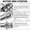 ChillWaves 304 Stainless Steel Compression Tube Fitting, 3/8" OD x