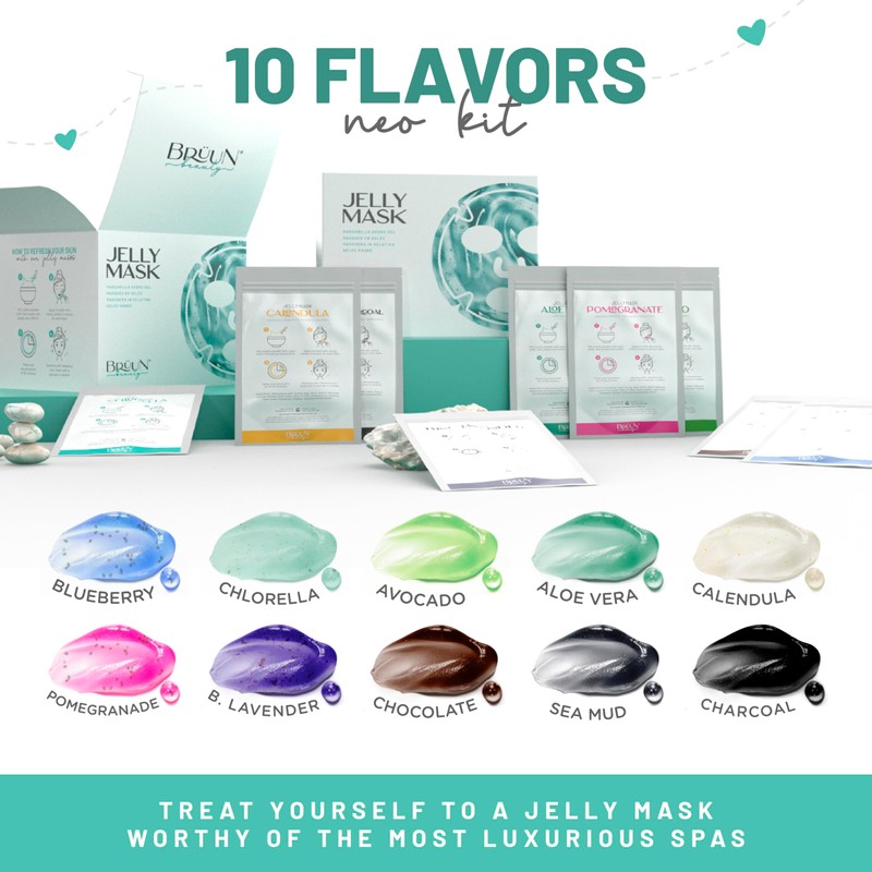 BRÜUN Peel-Off Jelly Mask Rubber Mask NEO Set - 10