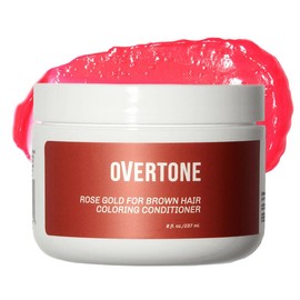 Overtone Healthy Coloring Conditioner - Temporary Color Lasts 2-3 Weeks 8oz:_Golden Rose