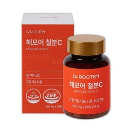 닥터루템 헤모어 철분 비헴철 철분제 90정 1개 Dr. Ruteam Hemore Non-Heme Iron Supplement 90 Tablets 1 Pack