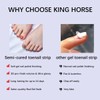 KING HORSE Semi Cured Gel Toe Nail Strips (Blue Leopard)