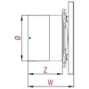 Wall Ceramic Tile Bathroom Kitchen Extractor Fan 100mm Diameter with