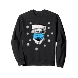 Funny Christmas - Covid Mask Santa Claus Sweatshirt
