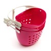 Premier Housewares 1601487 3-Tier Hot Pink Hanging Organiser Small Storage