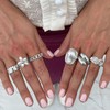 Gold Rings for Women Chunky Statement Rings Stackable Knuckle Ring