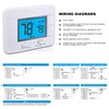 Aowel Non Programmable Thermostat for Home 1 Heat/ 1 Cool