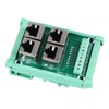 4 Way Buss Board, Rj45 8p8c Jack Breakout Board 0.5a