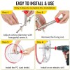 Adjustable Hole Saw Cutter Kit with 1-5/8\" 11-13/16\" (40-300mm) Recessed