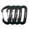 12KN Aluminum Carabiner Clip 4 Pack for Hammocks, 2700lbs Heavy