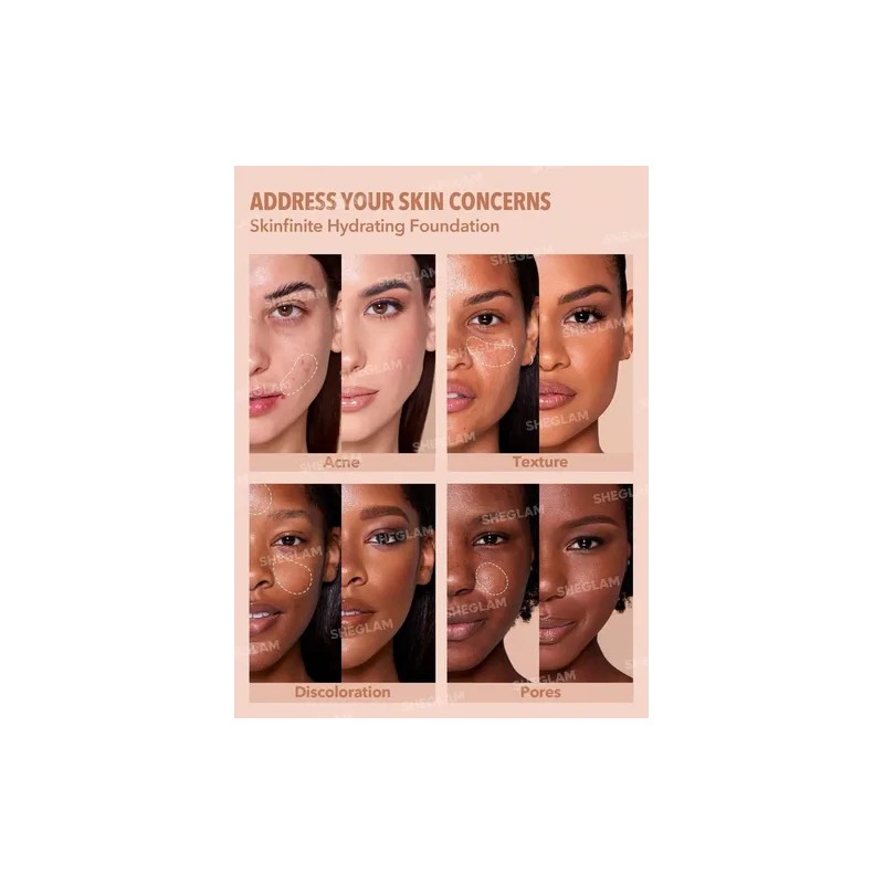 Crema Hidratante Sheglam Skinfinite Base Tono Cashew
