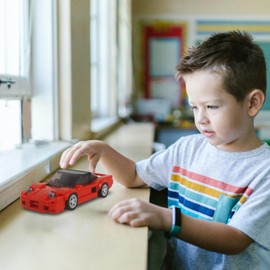 DrmBeyd Sports Car Building Block Kits, for JDM MOC Racing Car Model Building Sets, Gifts for Adults and Kids Sportcar Enthusiasts, 297 Pieces