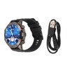Black Outdoor Smartwatch with Speaker Waterproof Dustproof LCD Bluetooth Intelligent