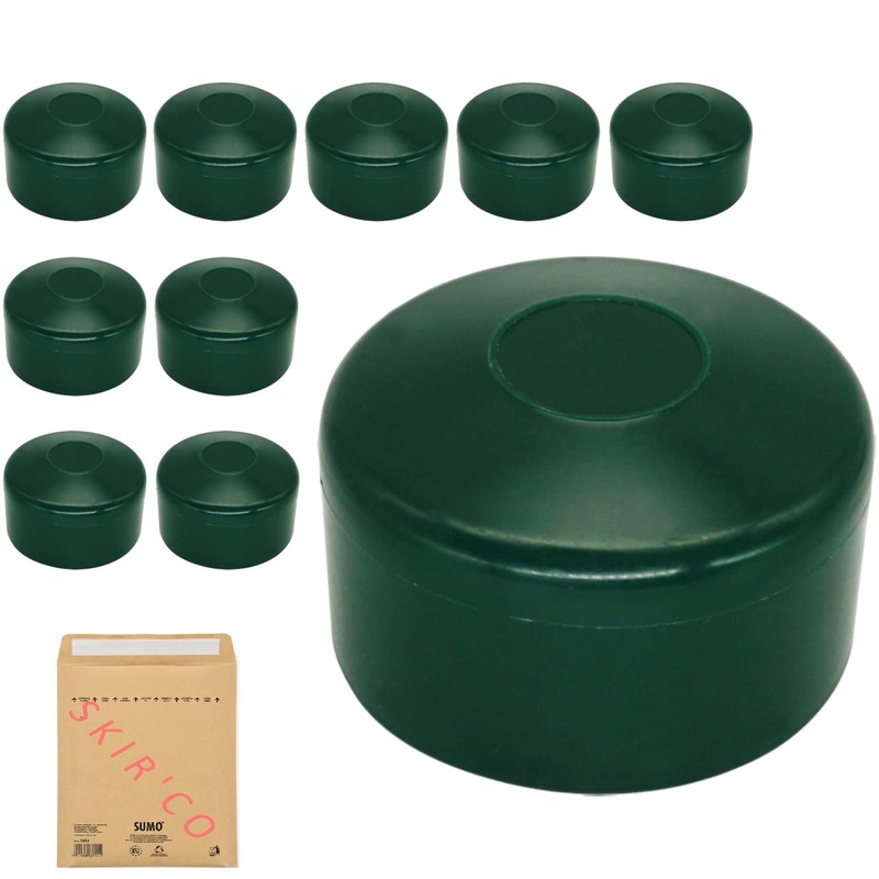 SKIR'CO RAL 6005 Fence Post Caps Round 60 mm Green