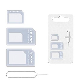 4in1 USA Sim Card Adapter Covers All Standard Micro or Nano with pin