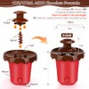 Mini fuente de chocolate de 5 onzas con 10 tenedores,