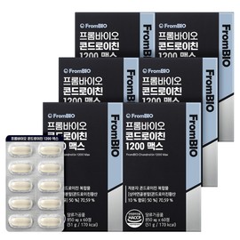 Prombio Condro Ichin 1200 Max 60 tablets x6 box 6 months / 프롬바이오 콘드로이친 1200 맥스 60정x6박스6개월