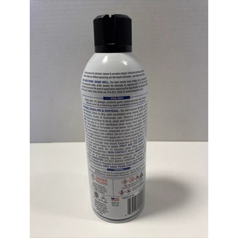 NANO Pro MT NDT11D Dry Lubricant 11oz (Silicone Free )