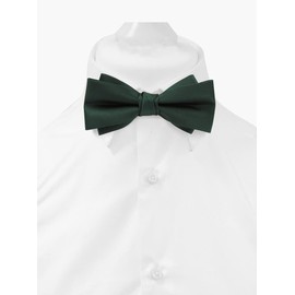 axy Men's Bow Tie Pre-Tied Confirmation Adjustable Wedding Colour FLI4B, Green