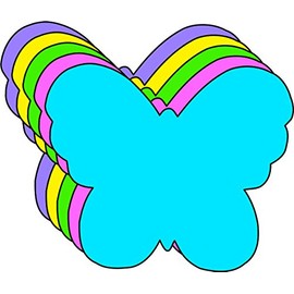 Butterfly Small Assorted Color Creative Foam Cut-Outs