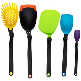 Dreamfarm Set of The Best DFSB5349 Includes, Holey Spadle, Chopula, Mini Supoon, Multi, Assorted Colors