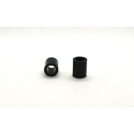 4 x Black Spacers Nylon M8 x 15mm Length, 8.3mm Inner D x 12mm Outer D Cylindrical Unthreaded Standoff Washers (M8 x 15mm. Pack of 4)