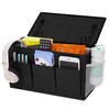 Edudif Dual-purpose Bedside Caddy Bedside Organizer, Bed Caddy with 6