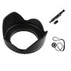 UltraPro 55mm Premium Digital Tulip Flower Lens Hood Bundle for