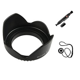 UltraPro 55mm Premium Digital Tulip Flower Lens Hood Bundle for Select Sony Digital Cameras. Bundle Includes Flower Tulip Lens Hood, Lens Cleaning Pen, Lens Cap Keeper