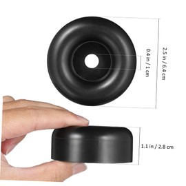 Alipis 4 Pcs Round Rubber Bumpers for Door Replacement Durable Bumpers for Trailer Rv Scratch Prevention Vibration Reduction Easy Install Performance