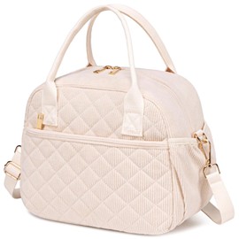 Lunch Box for Women Men Insulated Lunch Bag Lunch Tote Bag Leakproof Thermal Cooler Large Capacity for Travel Work School Picnic (Z-Beige)