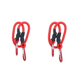 24” 60cm Bungee Rope with Carabiner Clips Cords Elastic Tie Down Fasteners 2pc